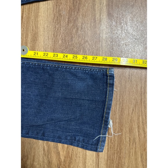 Ann Taylor Petites Women 16P Dark Wash Blue Straight Leg Denim Jeans Mid Rise - Picture 2 of 7